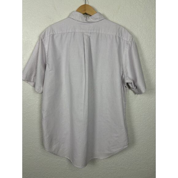 Ralph Lauren Mens Button Up Shirt Sz XL White Purple Striped Preppy Classic Work - Picture 4 of 7